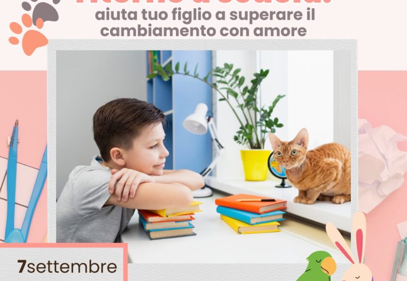 un cucciolo per il ritorno a scuola